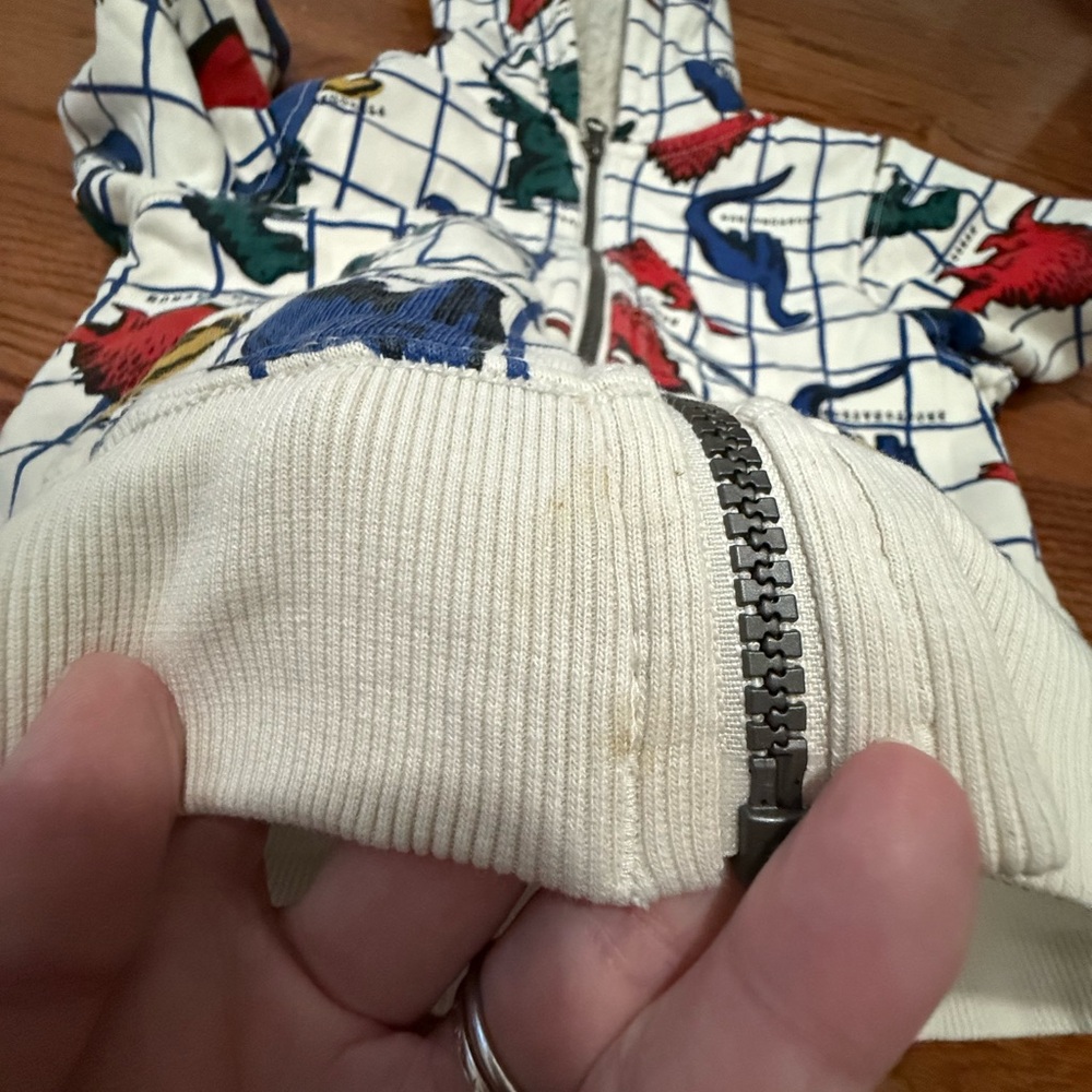 Hanna Andersson Sherpa Lined Dinosaur Hoodie 3T - Picture 8 of 11
